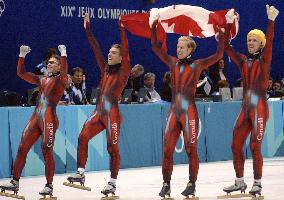 Canada wins men's 5,000-meter short-track relay